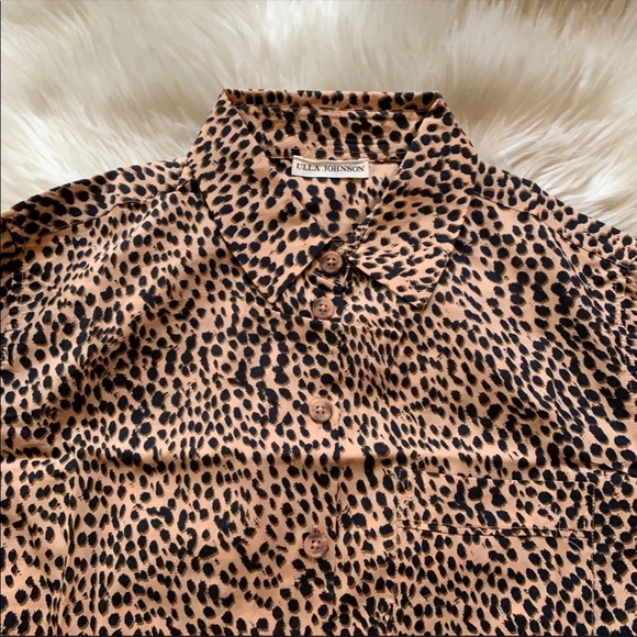 New! ULLA JOHNSON Ivy Cheetah Animal Print PJ Set - Picture 10 of 16